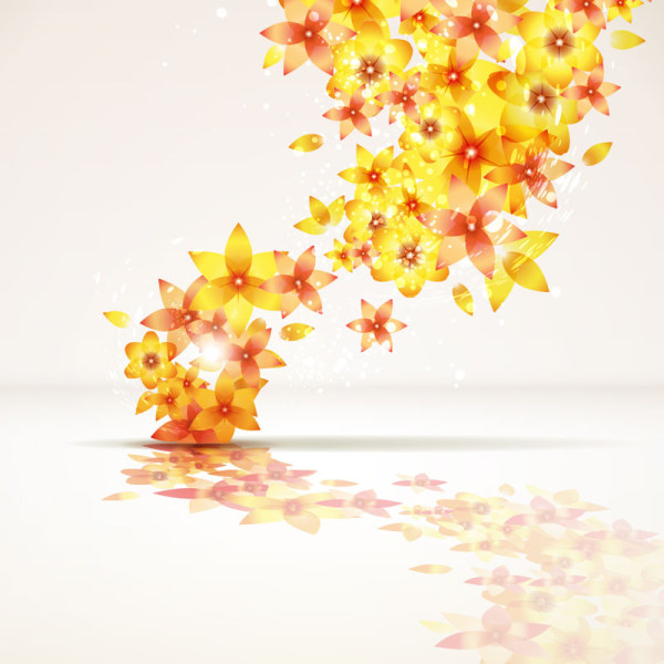 Abstract Flowers Creative vector 02 flowers flower creative   