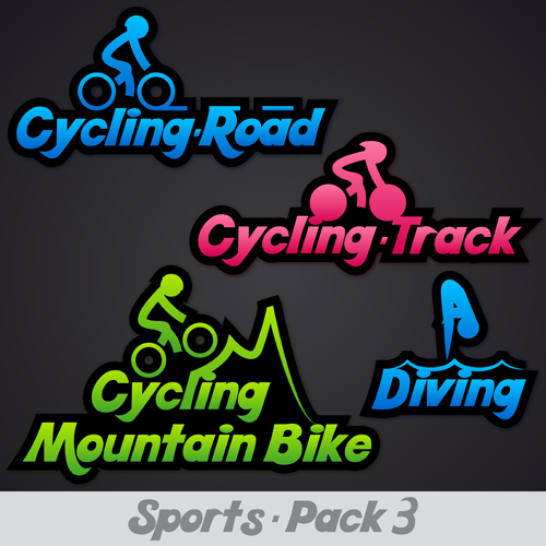 Creative sports logos design 06 vector sports logos creative   