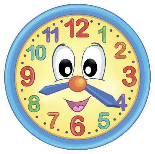 Cartoon clock baby design vector 03 design clock cartoon baby   