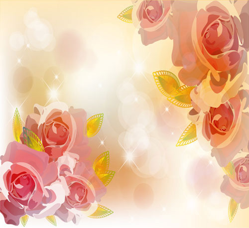 Bright background with flower design vector 02 flower bright   