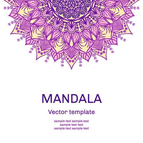 Mandala floral ornaments template vector 05 ornaments Mandala floral   