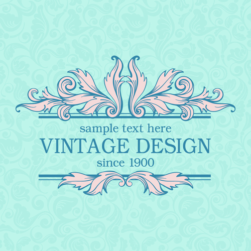 Vintage design ornate background vector 01 vintage ornate background   