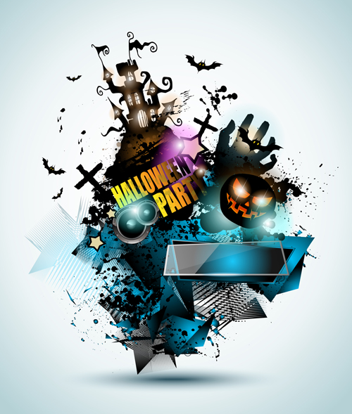 Halloween Night Music Party flyer template vectors 04 template night music halloween flyer   