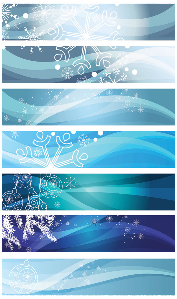 Snowflake background banner vector graphic snow shading line dynamic flow line color christmas tree banners background   