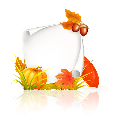 Autumn elements with blank paper background vector paper elements element blank background vector background autumn   
