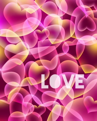 Romantic heart Valentine background free vector 03 Valentine romantic heart   