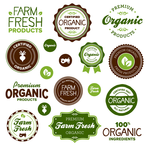 Go green Eco and Bio labels with Stickers vector 04 stickers sticker labels label green eco bio   