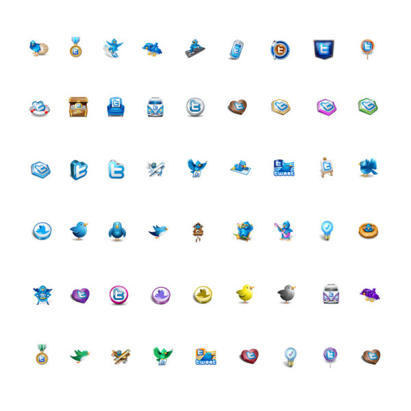 Different twitter icons set twitter icons icon different   