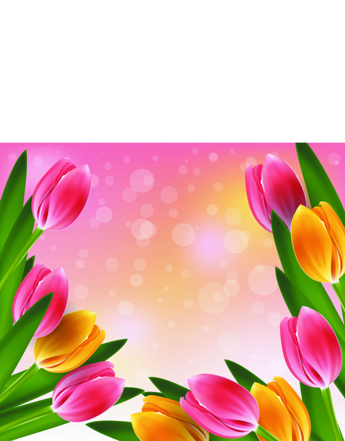 Vector set of spring flowers design graphics 06 spring flowers flower   