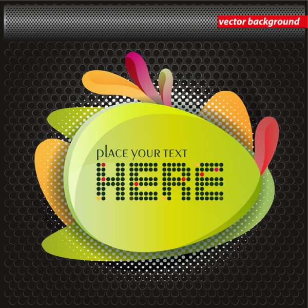 Colorful background with Shiny label vector graphic 01 shiny label colorful   