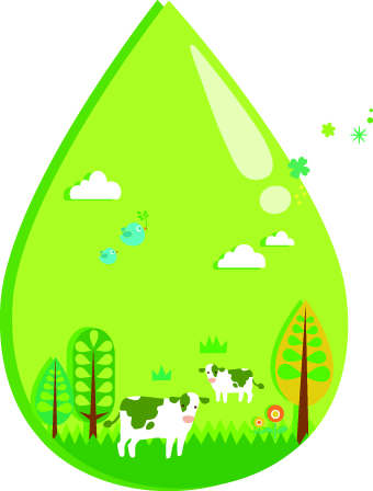 Ecology objects illustration design vector 01 objects illustration ecology   