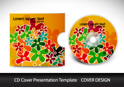 CD cover presentation vector template material 10 presentation material cover cd   