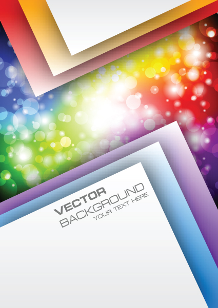 Vector set of Color insert background art 03 insert color   