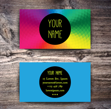 Fashion business card colored vector 10 fashion colored business card business   