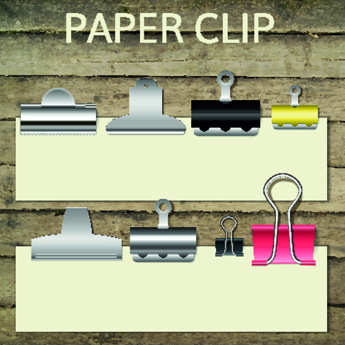 Blank paper and paper clip background vector 03 paper clip paper blank background   