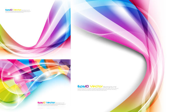 dynamic lines art background Vector graphic wavy lines symphony light glare dynamic lines colorful background   