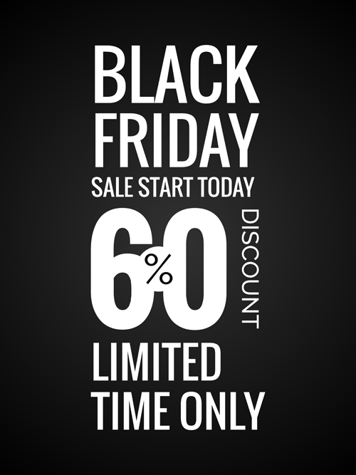 Black friday discount poster template vector 04 template poster friday discount black   