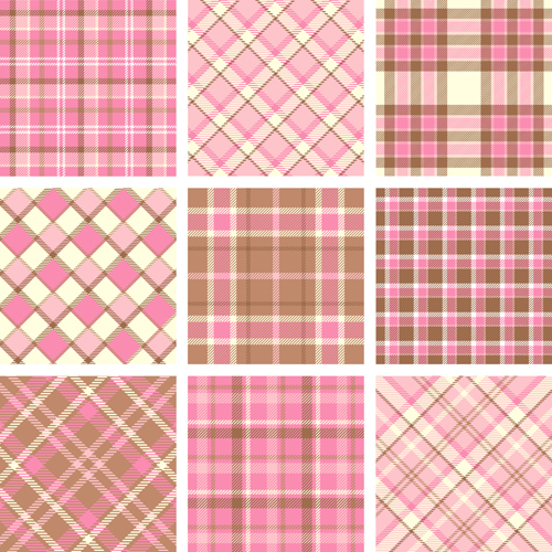 Plaid fabric patterns seamless vector 03 seamless plaid patterns fabric pattern fabric   