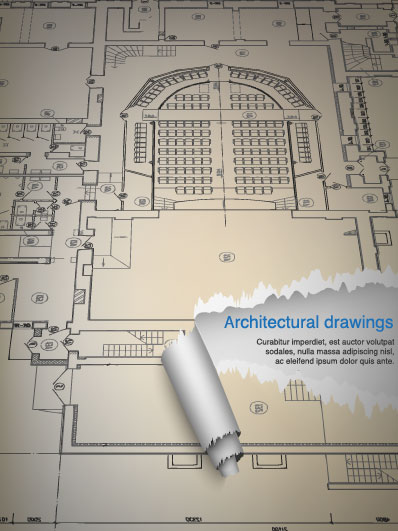 architectural drawings design elements vector 01 elements element drawings architectural   