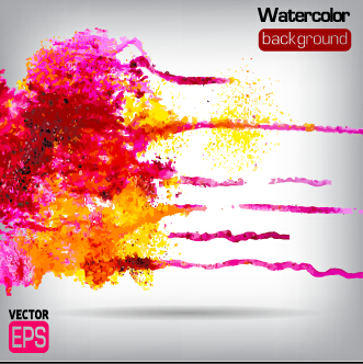 Messy watercolor art background vector 05 watercolor Messy background art   