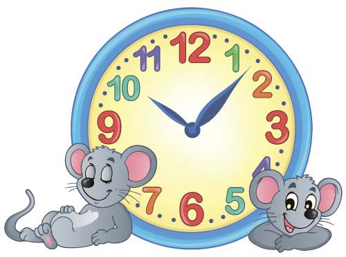 Cartoon clock baby design vector 05 design clock cartoon baby   