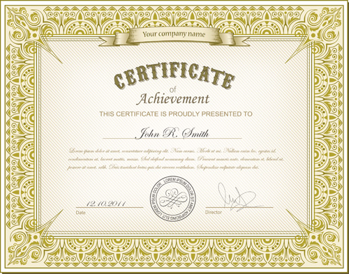 Best Certificates design vector set 01 certificates certificate best   