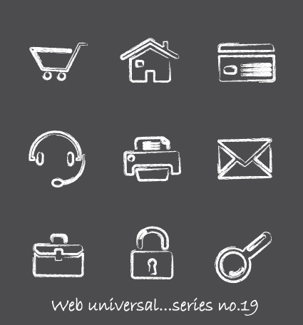 Vector Icons sketch in pencil design elements 01 sketch pencil icons elements element   