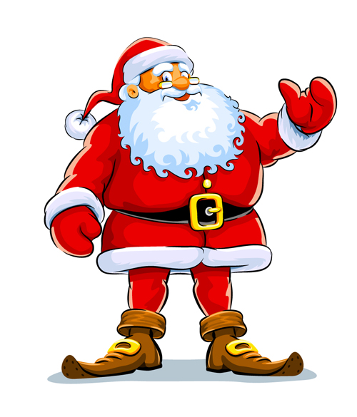 Happy Santa design vector material 03 material Happy Santa happy   