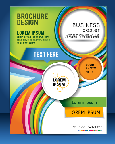 Modern business flyer and cover brochure vector material 03 vector material modern material flyer cover business brochure   