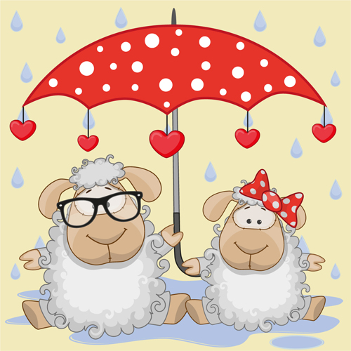 Cute animals and umbrella cartoon vector 11 umbrella cute animals cartoon   