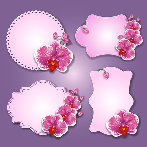 Flowers paper cards vector 01 paper flowers flower cards   