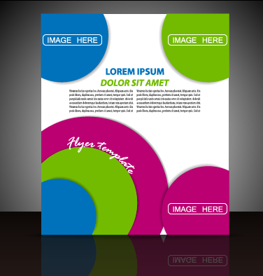 Modern business flyer and cover brochure vector material 06 vector material modern material flyer cover business brochure   