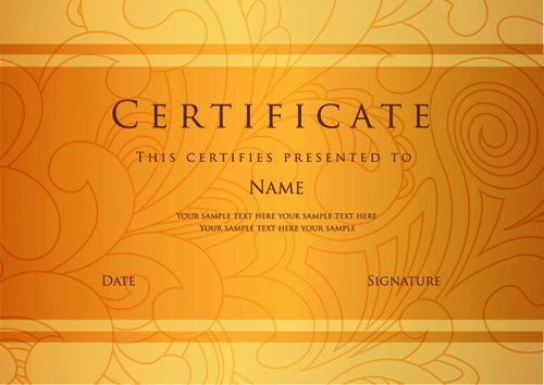 Best Certificates design vector set 05 certificates certificate best   