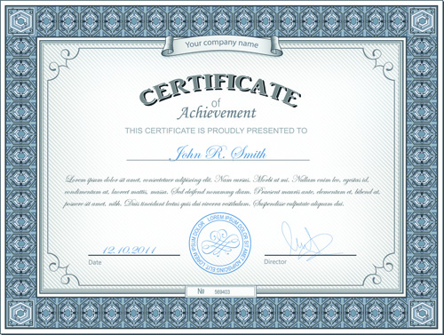 Best Certificates design vector set 07 certificates certificate best   