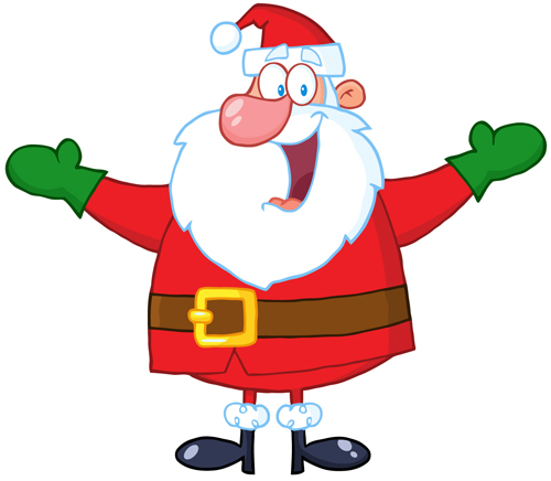 Happy Santa design vector material 02 material Happy Santa happy   