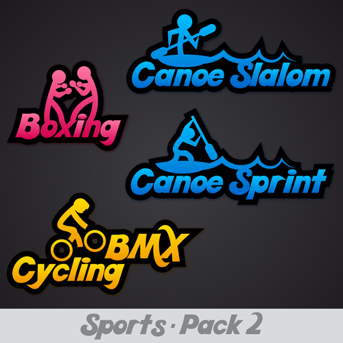 Creative sports logos design 07 vector sports logos creative   