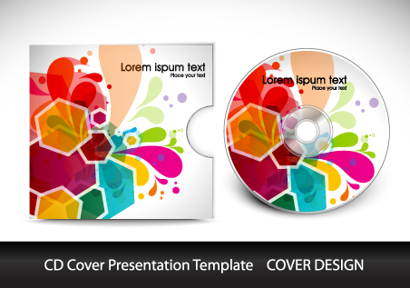 CD cover presentation vector template material 12 presentation material cover cd   