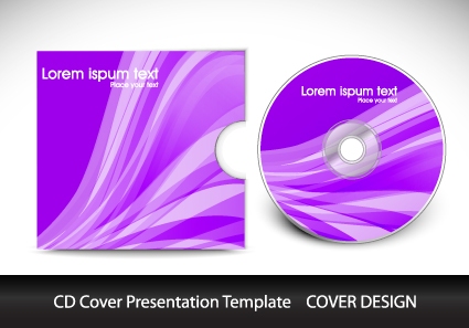 CD cover presentation vector template material 11 presentation material cover cd   