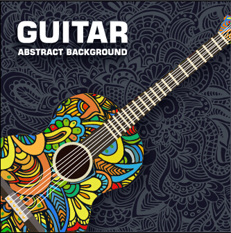 Art guitar abstract background vector 01 guitar abstract background abstract   