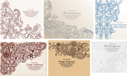 Set of Pretty Floral Ornaments design vector 06 pretty ornaments ornament floral   