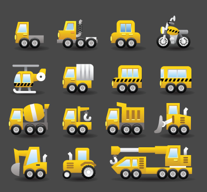 Set of Icons transportation vector 02 transportation transport icons icon   
