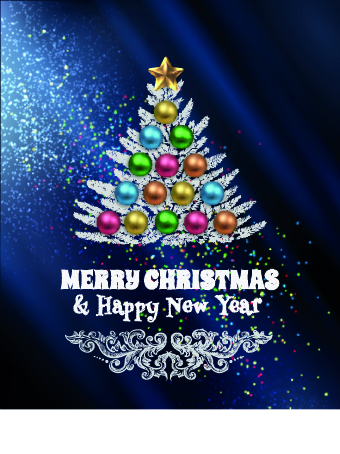 Abstract Christmas tree with blue background 04 christmas tree christmas blue background abstract   