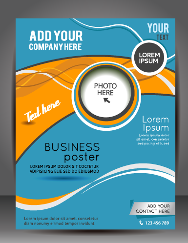 Modern business flyer and cover brochure vector material 02 vector material modern material flyer cover business brochure   