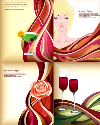 beautiful wine and dynamic lines background vector wine lines dynamic beautiful background   