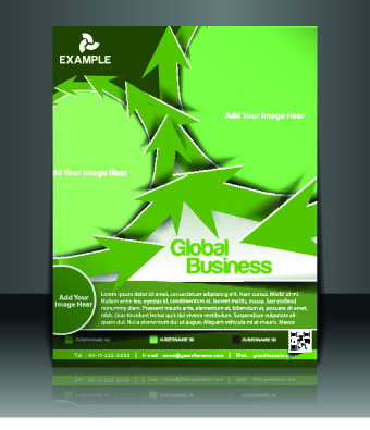 Business flyer and brochure cover design vector 88 Sine flyer business brochure   