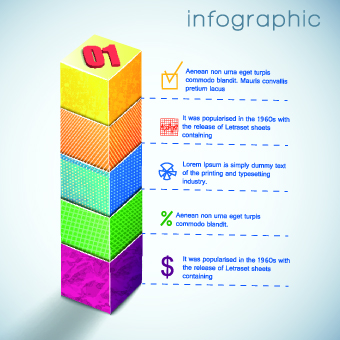 3D Infographic and diagram vector set 01 infographic diagram   