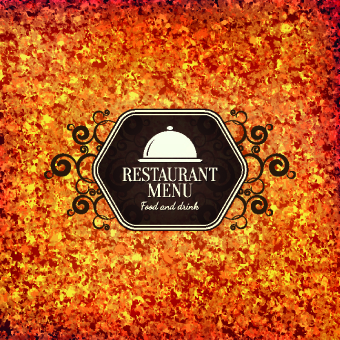 Creative retro restaurant menu template 04 template Retro font restaurant menu creative   