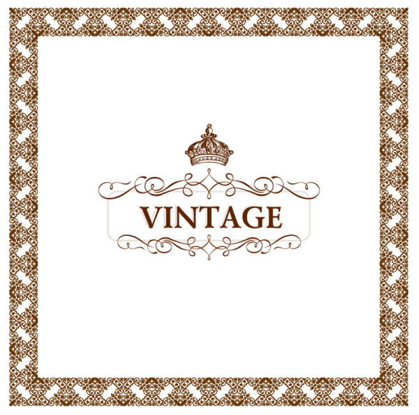 Set of Vintage ornate frames vector art 02 vintage ornate frames frame   