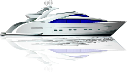 Realistic yacht model design 03 vector yacht realistic model   