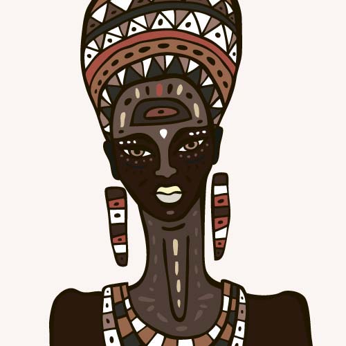 African woman design vectors 10 woman african   